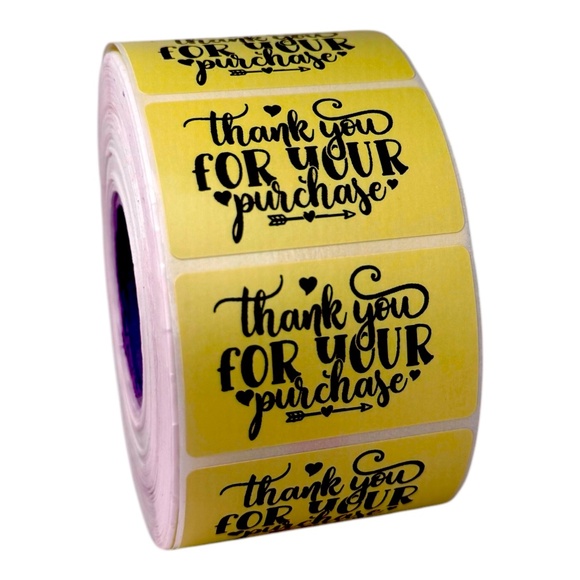 Thank you for your purchase sticker label for shops 2" | 8 Colors To Choose from - Picture 2 of 12